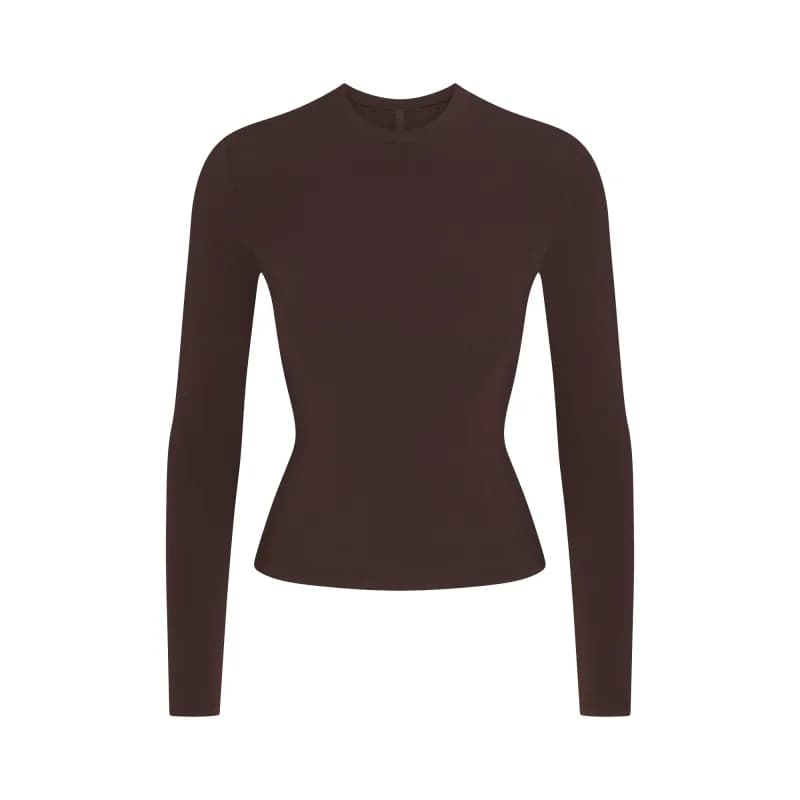 COTTON JERSEY LONG SLEEVE T-SHIRT